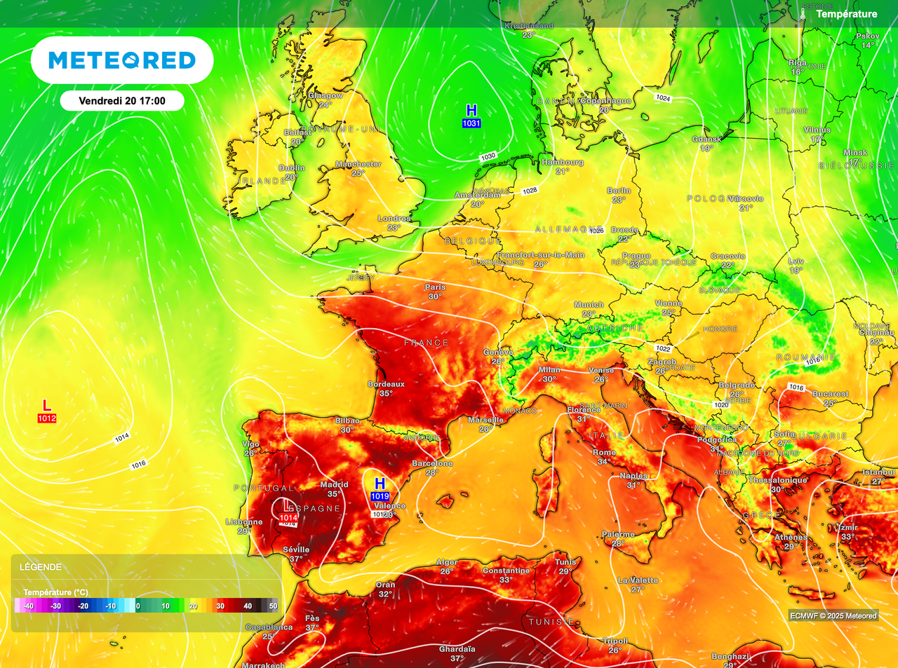 Les modèles météo indiquent l'arrivée de fortes chaleurs en France ...