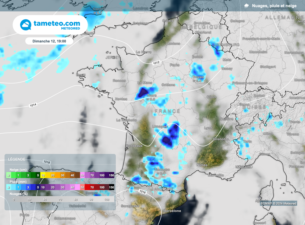 L'activité orageuse augmentera dans l'après-midi de dimanche. L'activité orageuse augmentera dans l'après-midi de dimanche.