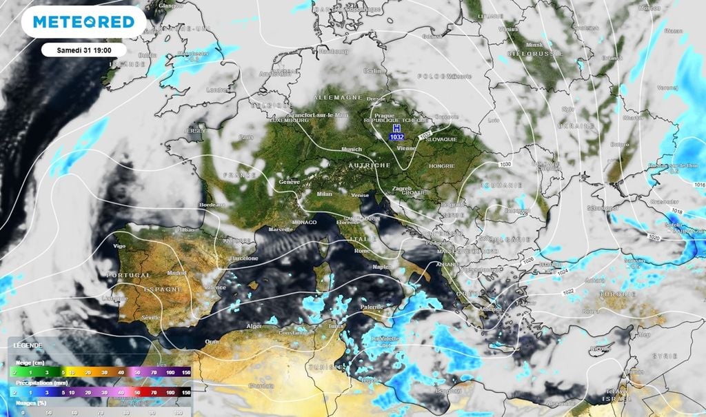 L'anticyclone viendra se positionner sur l'ouest de l'Europe en 2ème partie de semaine. L'anticyclone viendra se positionner sur l'ouest de l'Europe en 2ème partie de semaine.