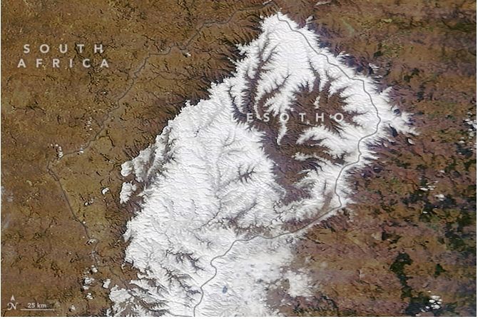 Lesotho Afectado Por Las Más Intensas Nevadas En Dos Décadas