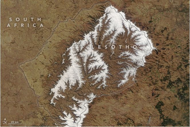 Lesotho Afectado Por Las Más Intensas Nevadas En Dos Décadas