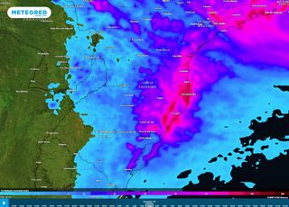 Leste da Região Sul sob alerta de chuva volumosa de hoje até a quarta-feira