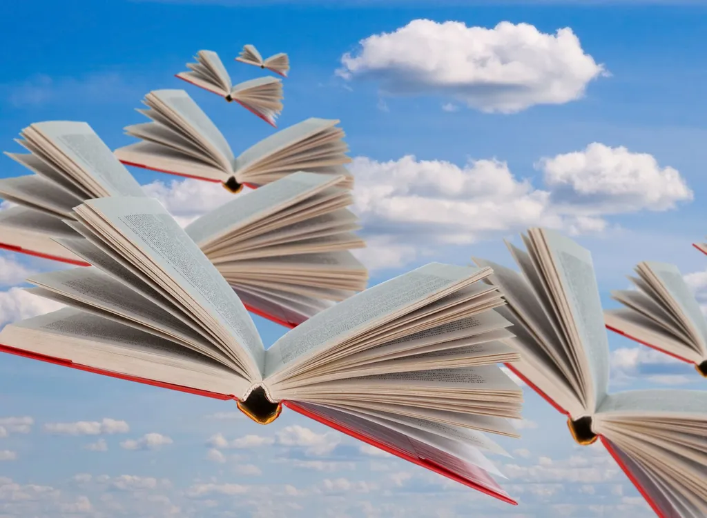 Libros y nubes