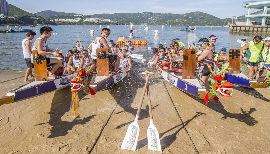 Lisboa Dragon Boat Festival As equipas são compostas por 12 elementos. Foto: Dragon Boat Portugal