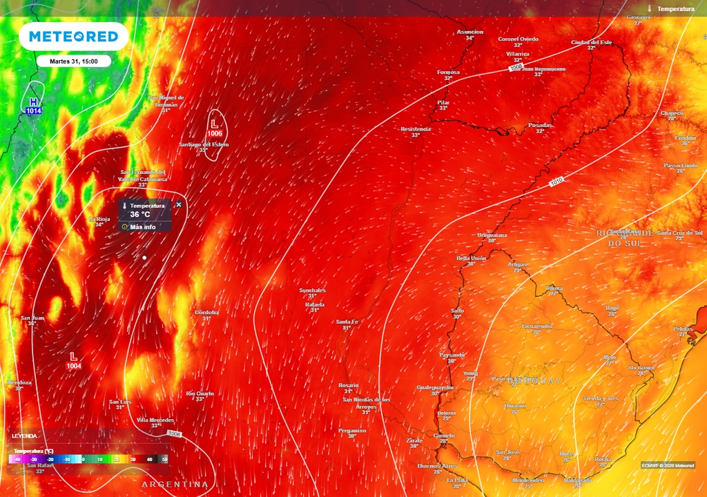 Tiempo pronóstico clima Argentina calor tormentas Semana Santa Pascuas El calor recobrará mucha fuerza la próxima semana en el norte argentino.