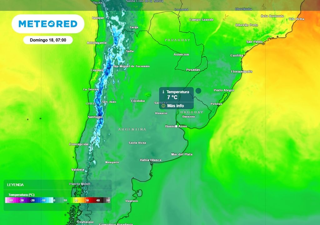 frío el fin de semana Marcado descenso de la temperatura en la franja centro y norte del país, este fin de semana
