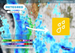 &ldquo;Llega con r&iacute;o atmosf&eacute;rico&rdquo;: sistema frontal traer&aacute; lluvias a la Regi&oacute;n Metropolitana este viernes