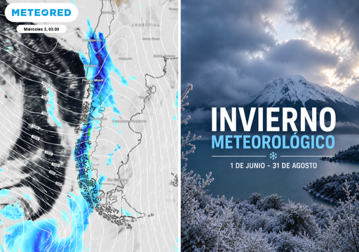 Llega el invierno meteorol&oacute;gico a Chile y los primeros sistemas frontales de junio ya tienen en la mira estas regiones