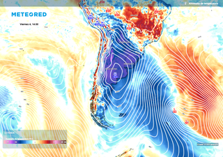 Llega el primer frío polar al centro de Argentina: alerta por fuertes vientos de 70 km/h y crecida del Río de la Plata