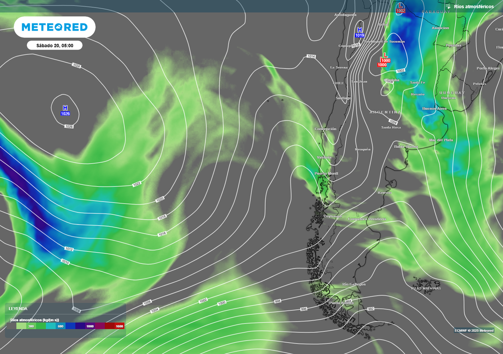 río atmosférico previsto río atmosférico previsto