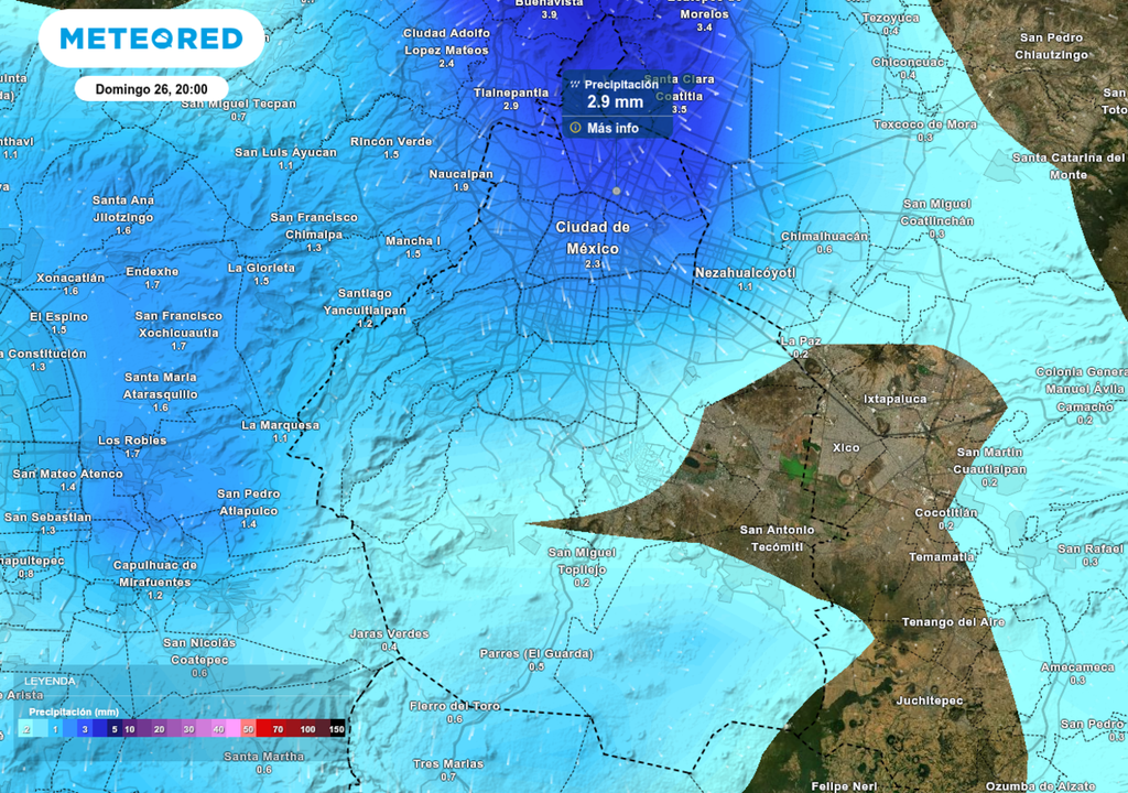Este domingo, durante la tarde y parte de la noche, se esperan lluvias en la capital, que pudieran llegar a ser localmente intensos.