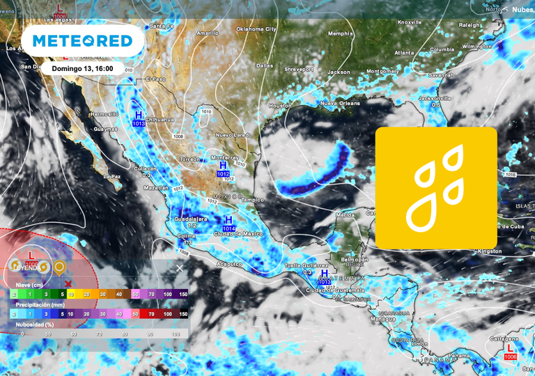 Llega la onda tropical 39 a M&eacute;xico este domingo: hasta 100 mm de lluvia, tormentas y granizo afectar&aacute;n estos estados