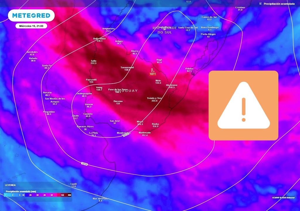 Buenos Aires AMBA fin de semana largo tiempo pronóstico Se estima otro evento de alto impacto en materia de lluvias y tormentas la próxima semana sobre el este del país.