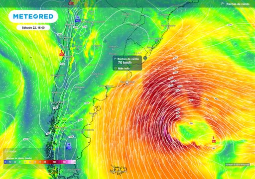Llega un fin de semana muy fr&iacute;o a Argentina: 12 &deg;C bajo lo normal, m&aacute;ximas bajo cero y r&aacute;fagas de 70 km/h