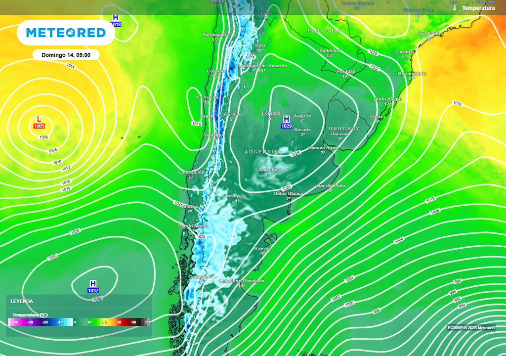 Argentina tiempo frío pronóstico Vuelven las heladas generalizadas este fin de semana a la región Pampeana.