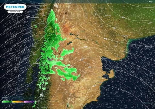 Llega un nuevo pulso de aire polar a la Patagonia: viento, nevadas y un fin de semana con fuerte descenso t&eacute;rmico