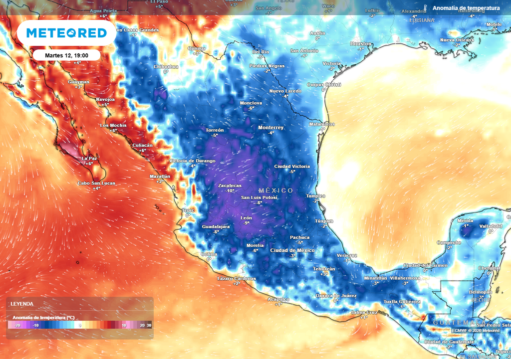 Aquí se identifican qué zonas se refrescarán iniciando al semana hasta con 5-10 °C por debajo de lo habitual gracias a las lluvias.