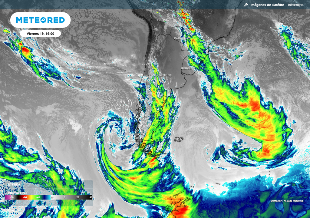 Tiempo Argentina pronóstico Viernes de transición meteorológica en Argentina.