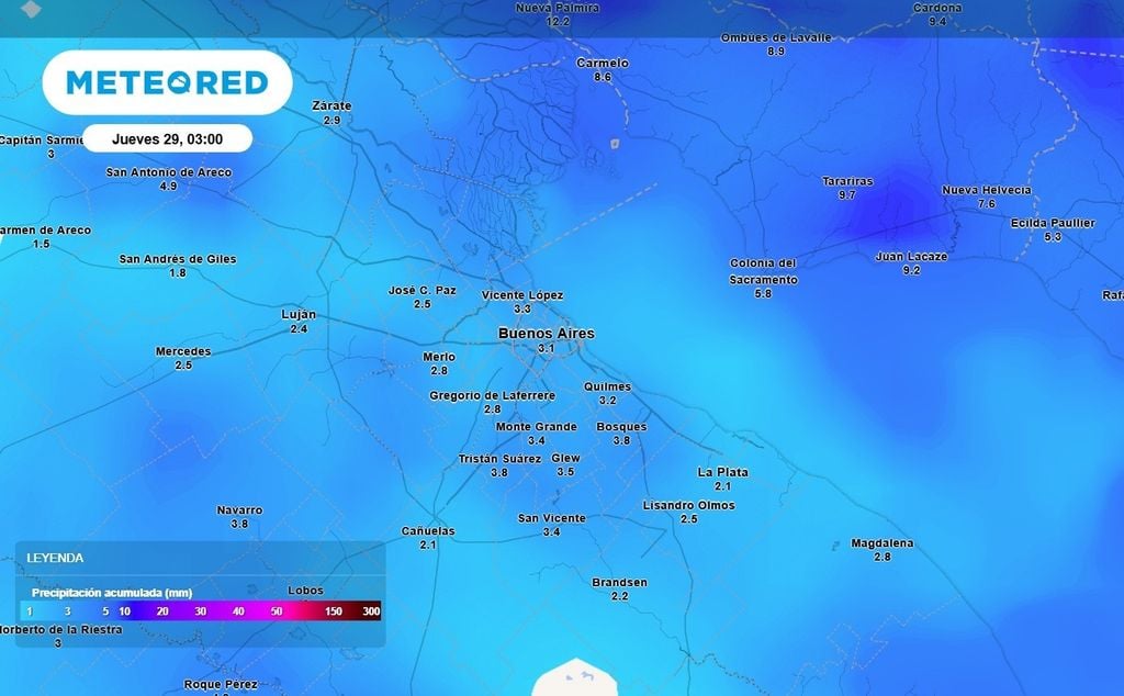 Precipitaciones previstas en AMBA Luego de varios días grises, aún persiste la chance de precipitaciones débiles en el AMBA este fin de semana, y luego esperamos varios días con predominio de sol