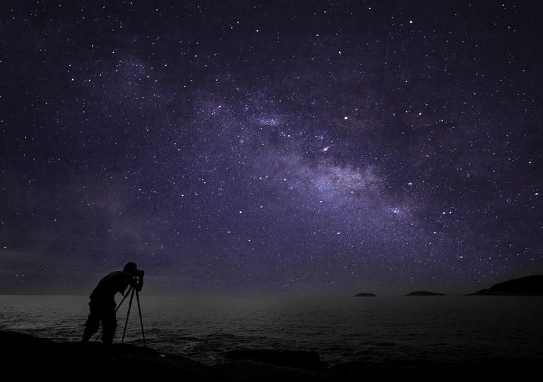 Fotógrafo y Vía Láctea Fotógrafo y Vía Láctea