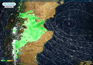 Llegan nevadas a la Patagonia antes del regreso de las fuertes heladas