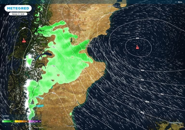 Llegan nevadas a la Patagonia antes del regreso de las fuertes heladas