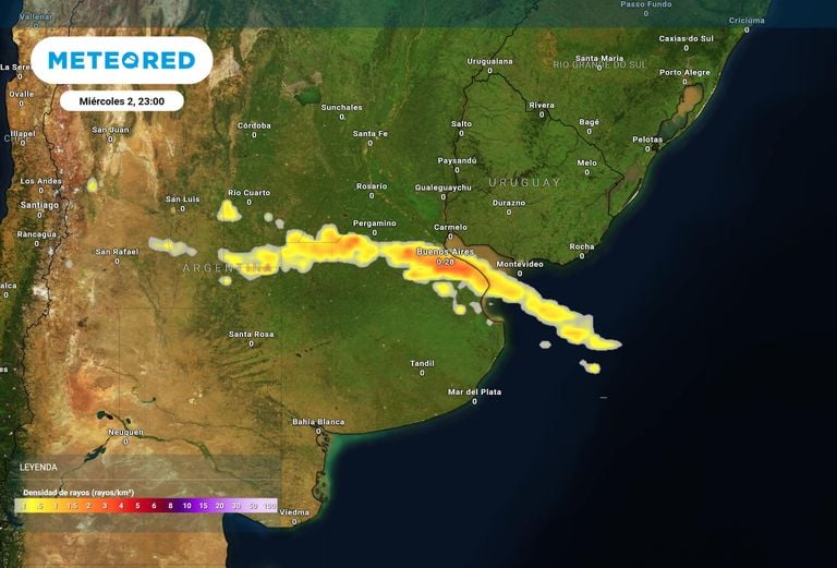 Llegan hoy alertas por vientos y por tormentas al centro de Argentina, despu&eacute;s fr&iacute;o polar con heladas hasta el domingo