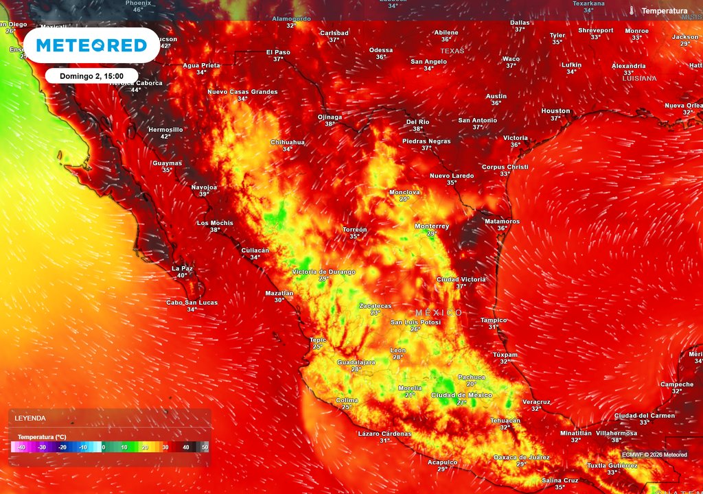 Pronóstico de temperaturas en grados Celsius La tarde se mantendrá muy calurosa en el norte y costas con 35-45 °C y de 20-30 °C en el Altiplano, pero en las zonas con lluvias se prevé un refrescamiento nocturno.