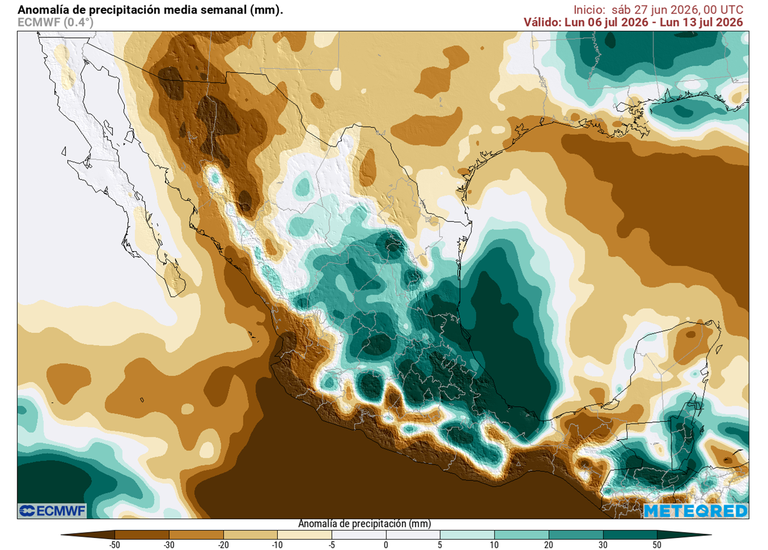 Llegar&aacute; julio con intensas lluvias, Polvo del Sahara y los primeros efectos del periodo conocido como Can&iacute;cula