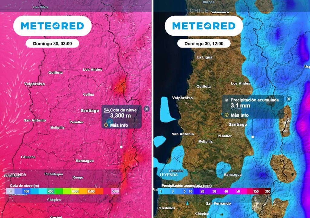 mapa de cota de nieve y probabilidad de precipitaciones mapa de cota de nieve y probabilidad de precipitaciones