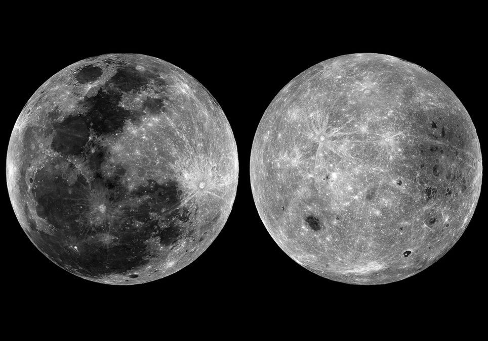 Las dos caras de la Luna. Las dos caras de la Luna.