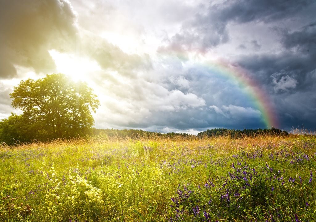 A mediados de la primavera meteorológica, se presentan tormentas que pueden estar acompañadas de fuertes vientos, granizadas, relámpagos y truenos.