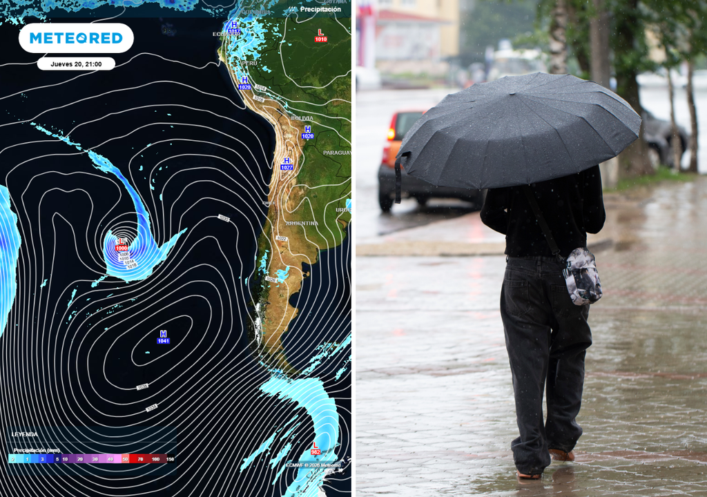 Con lluvias sobre el promedio, pero con altas presiones de bloqueo a camino. El tiempo durante la próxima semana en Chile será de cambios importantes.