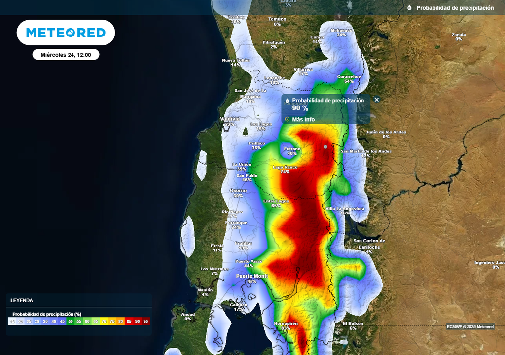 Navidad 2025 en Chile centro sur, Meteored