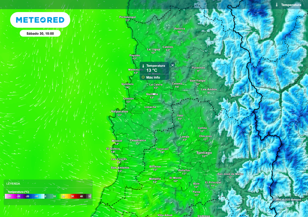 mapa de temperatura. mapa de temperatura.