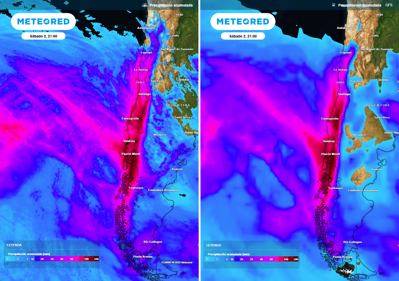 Las precipitaciones seguirán cayendo de manera abundante sobre Chile durante esta semana.