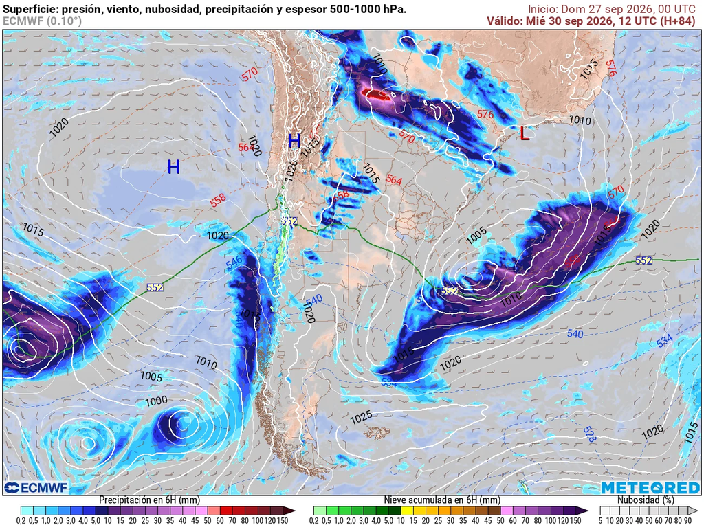 La llegada de un nuevo sistema frontal al sur del país, traerá devueltas las precipitaciones durante el día miércoles en el centro-sur.