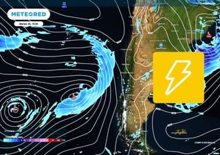 "Lluvia en el valle, sol en la costa": Meteored anticipa un lunes con lluvias y tormentas en la zona central