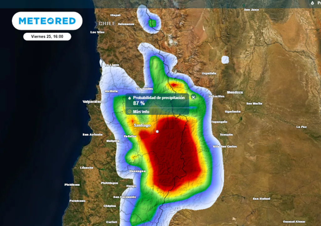 Probabilidad de precipitaciones Probabilidad de precipitaciones