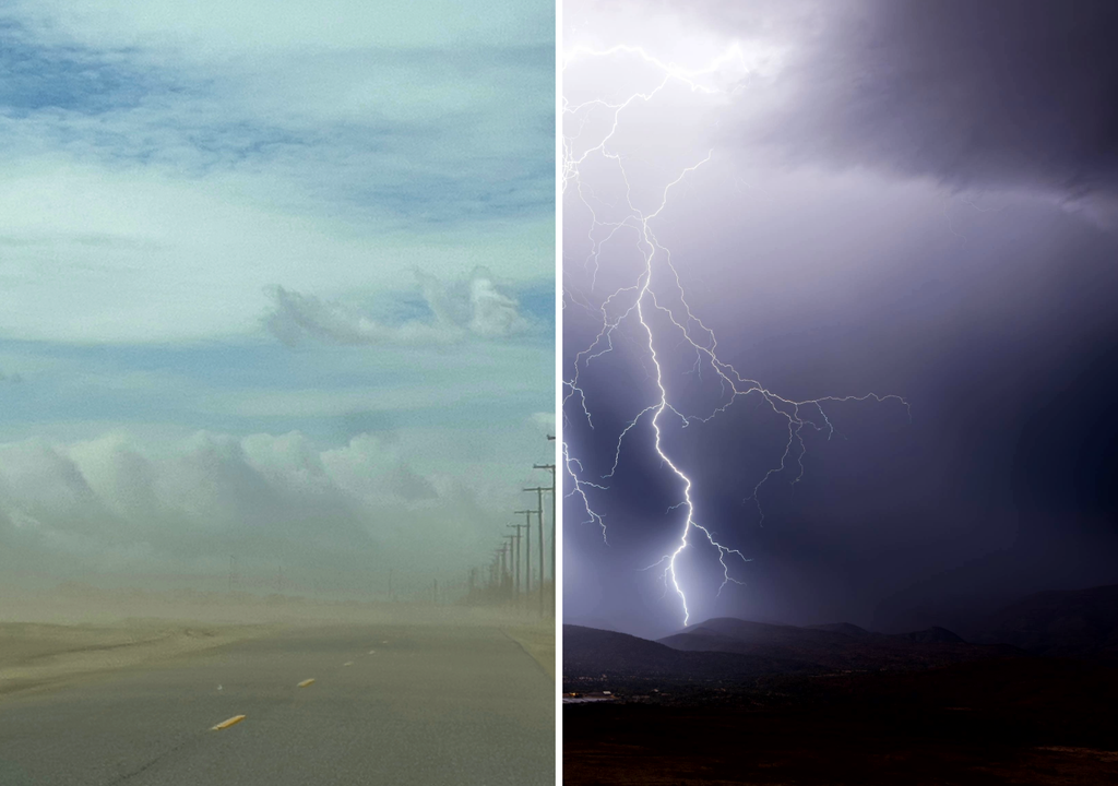 El paso de una baja segregada dejará algo más que lluvias y posibilidad de tormentas eléctricas en Chile. El viento podría provocar tormentas de arena en el norte.