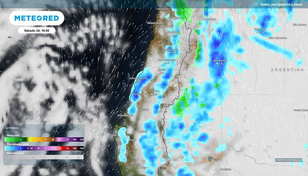 La inestabilidad comenzará a disiparse dejando unas últimas precipitaciones débiles y aisladas en la zona central.