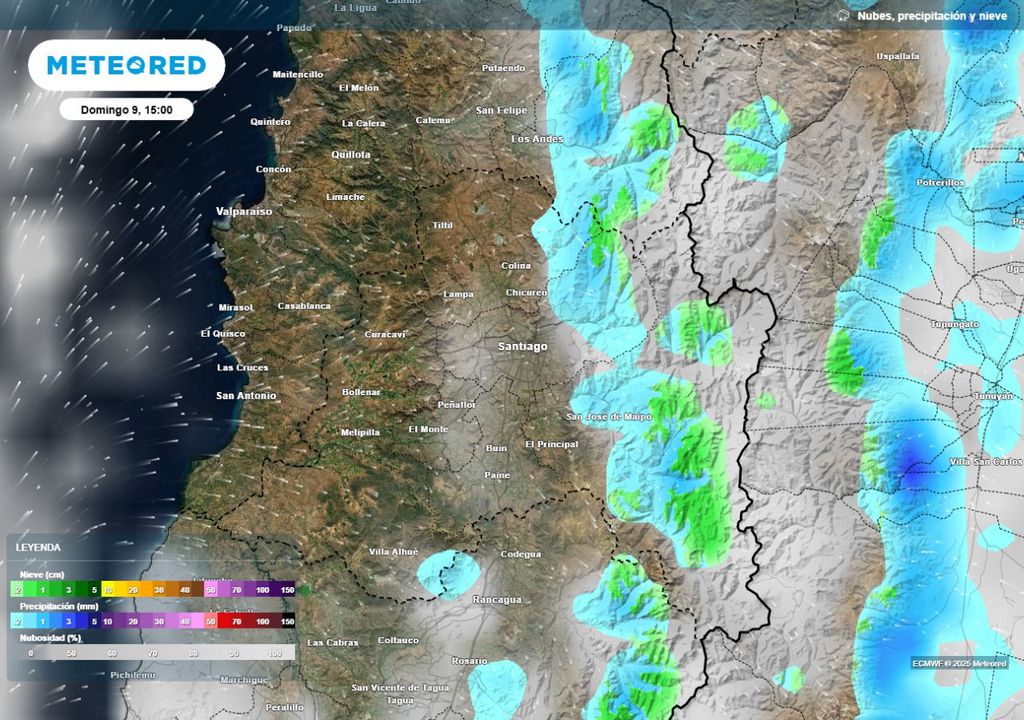 mapa de precipitación