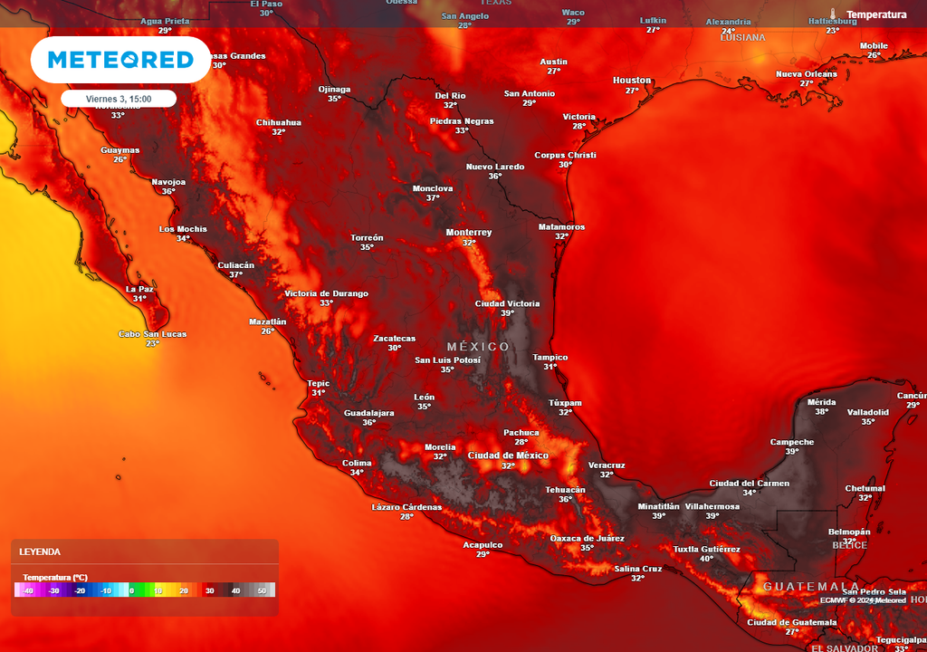 El calorón se fortalecerá en México El calorón se fortalecerá en México