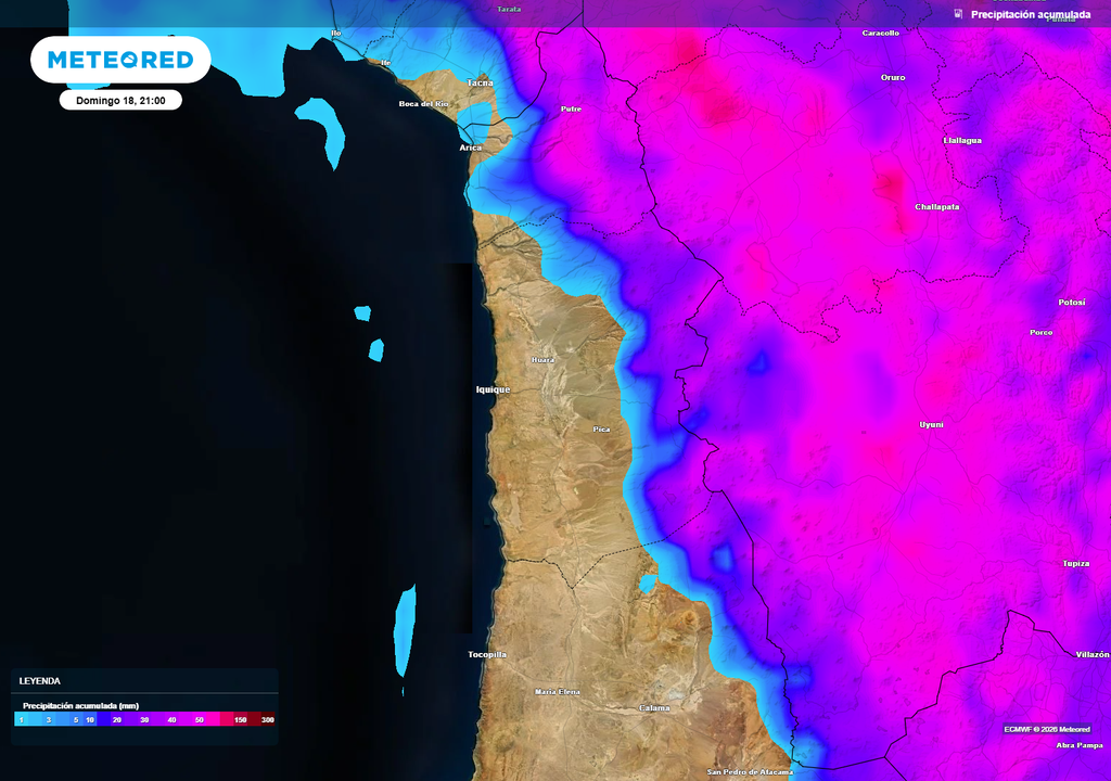precipitación acumulada prevista