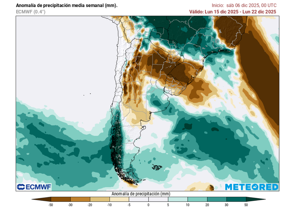 Pronóstico segunda quincena de diciembre 2025, Meteored, Chile Pronóstico segunda quincena de diciembre 2025, Meteored, Chile