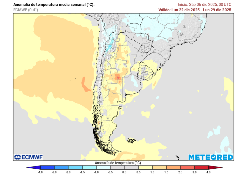 Pronóstico segunda quincena de diciembre 2025, Meteored, Chile Pronóstico segunda quincena de diciembre 2025, Meteored, Chile