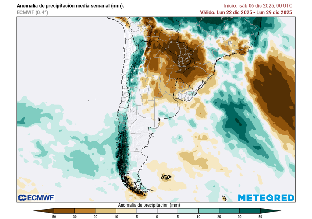 Pronóstico segunda quincena de diciembre 2025, Meteored, Chile Pronóstico segunda quincena de diciembre 2025, Meteored, Chile