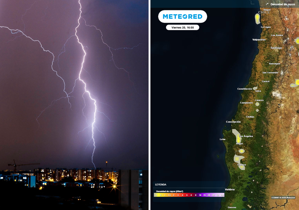Las precipitaciones en los próximos días se mantendrán con probabilidad de tormentas eléctricas. Un frente llega a mojar el centro y sur durante el fin de semana.