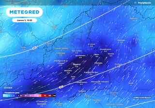 Lluvias de hoy y ma&ntilde;ana en Madrid: las franjas horarias en las que llover&aacute; con ganas