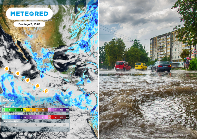 Se avecina un domingo de lluvias muy fuertes a intensas en varias zonas de M&eacute;xico: aumentar&aacute; el riesgo de inundaciones